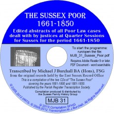 Sussex Poor 1661-1850